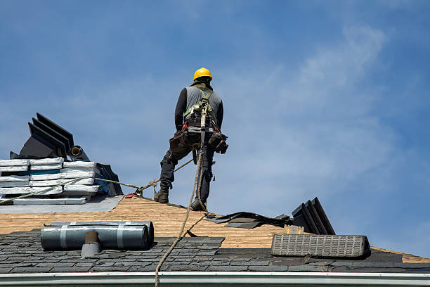 Professional Gutter Installation technician working in Arlee, MT